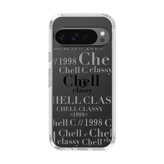 スリムプロテクションケース［ Chell classy - Logotype ］