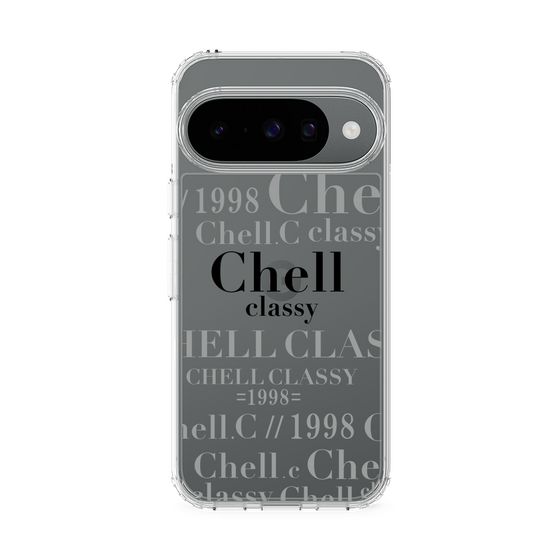 スリムプロテクションケース［ Chell classy - Logotype ］