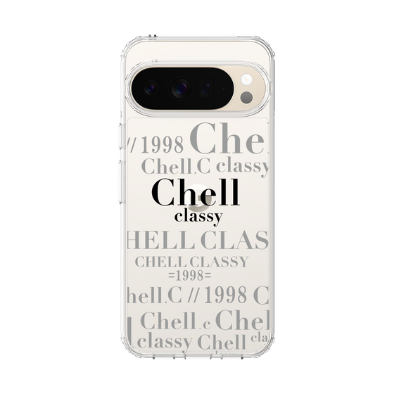 スリムプロテクションケース［ Chell classy - Logotype ］