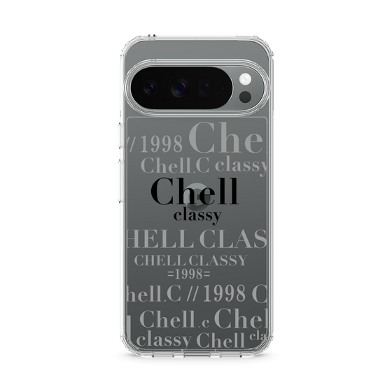 スリムプロテクションケース［ Chell classy - Logotype ］