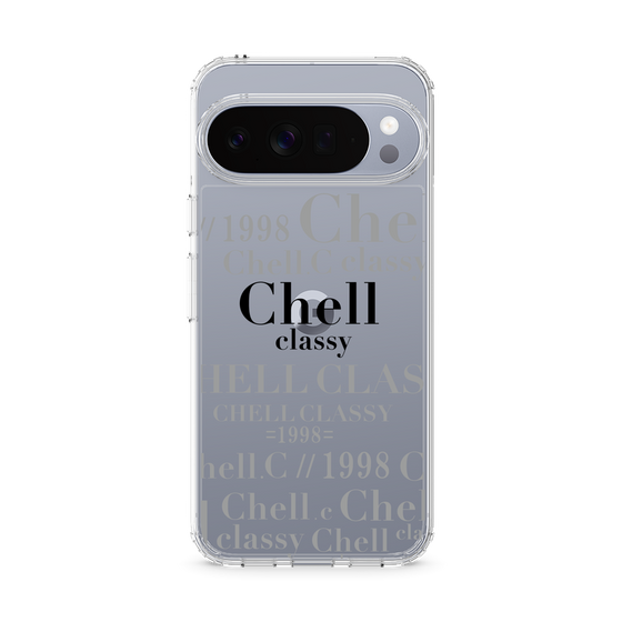 スリムプロテクションケース［ Chell classy - Logotype ］