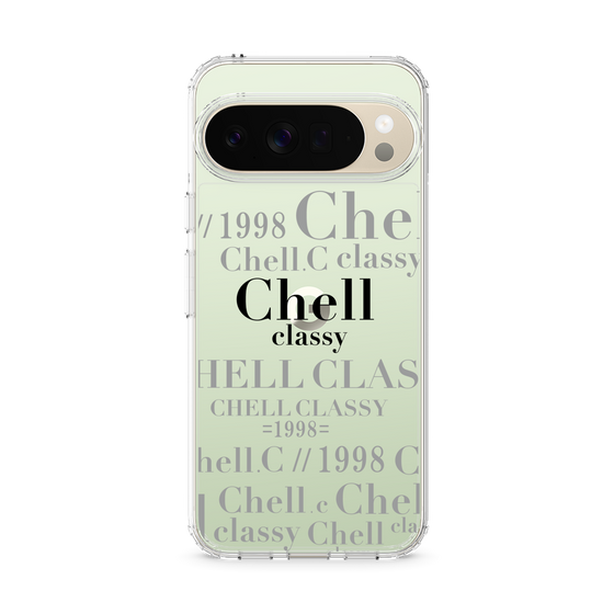スリムプロテクションケース［ Chell classy - Logotype ］