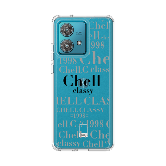 スリムプロテクションケース［ Chell classy - Logotype ］