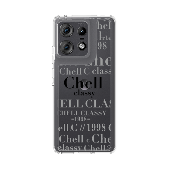 スリムプロテクションケース［ Chell classy - Logotype ］