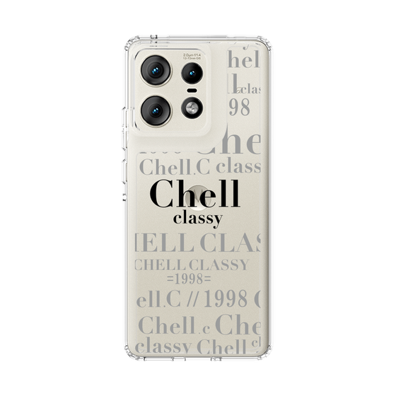 スリムプロテクションケース［ Chell classy - Logotype ］