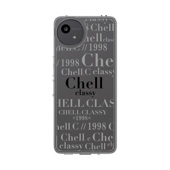 スリムプロテクションケース［ Chell classy - Logotype ］