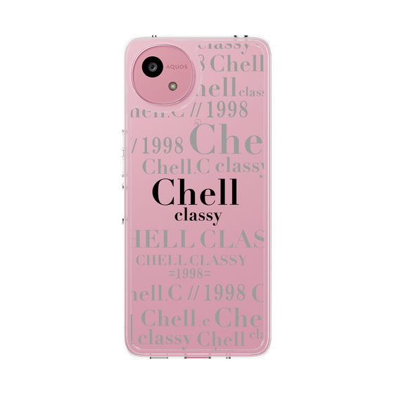 スリムプロテクションケース［ Chell classy - Logotype ］