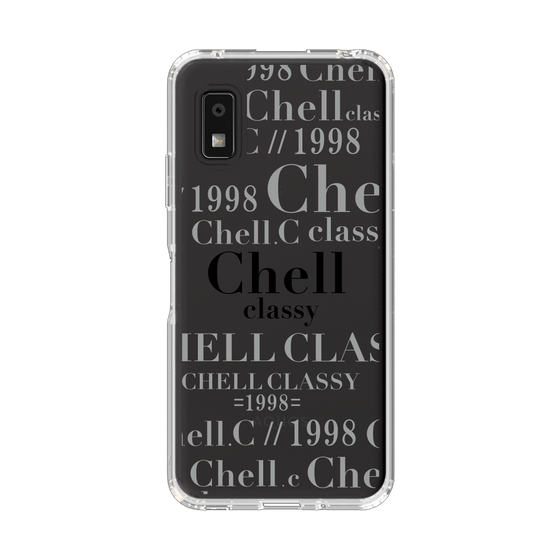 スリムプロテクションケース［ Chell classy - Logotype ］