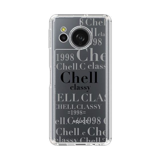 スリムプロテクションケース［ Chell classy - Logotype ］