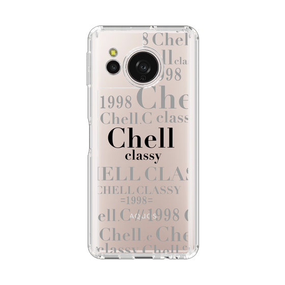 スリムプロテクションケース［ Chell classy - Logotype ］
