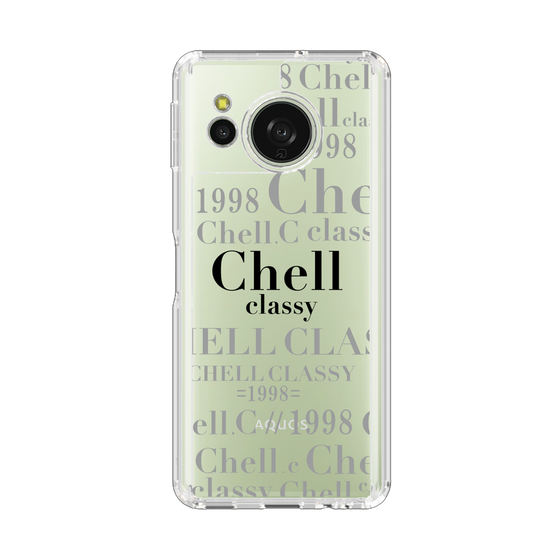 スリムプロテクションケース［ Chell classy - Logotype ］