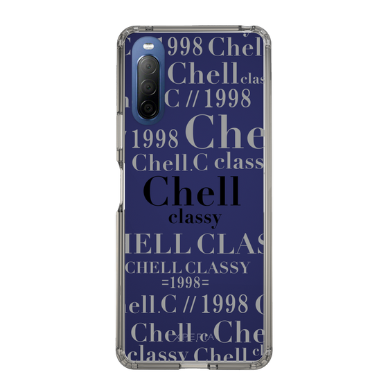 スリムプロテクションケース［ Chell classy - Logotype ］