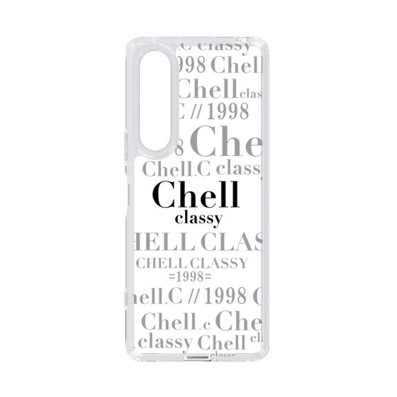 スリムプロテクションケース［ Chell classy - Logotype ］