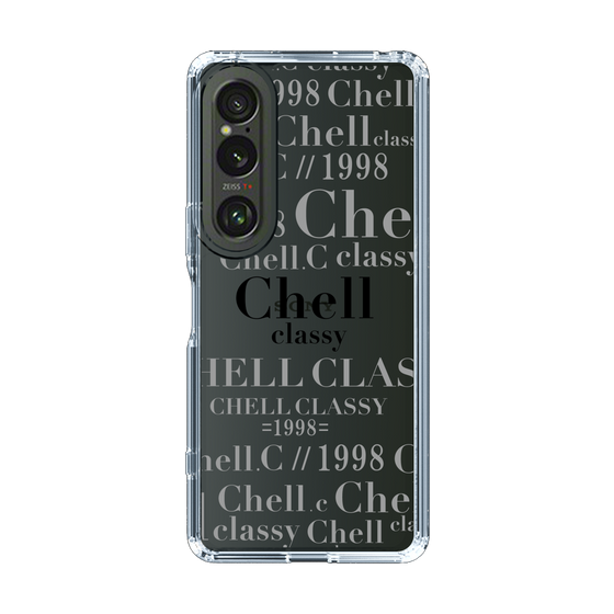 スリムプロテクションケース［ Chell classy - Logotype ］