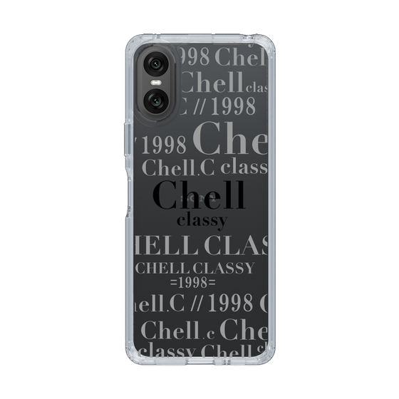 スリムプロテクションケース［ Chell classy - Logotype ］