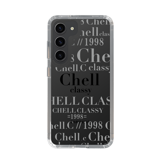 スリムプロテクションケース［ Chell classy - Logotype ］