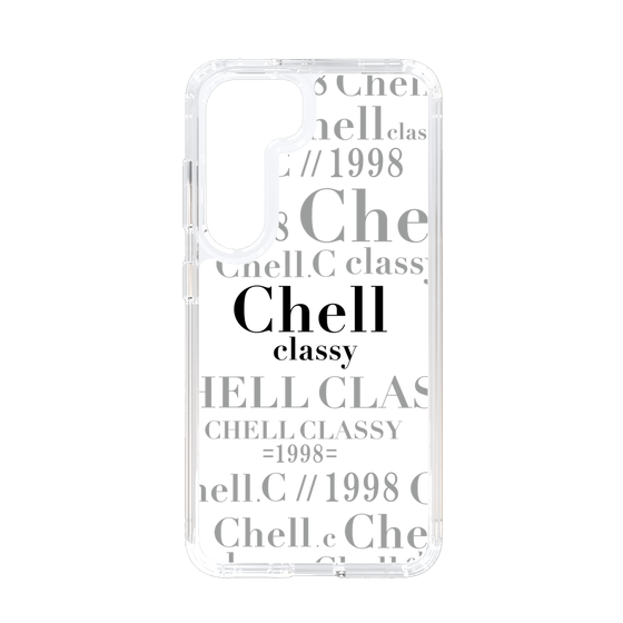 スリムプロテクションケース［ Chell classy - Logotype ］