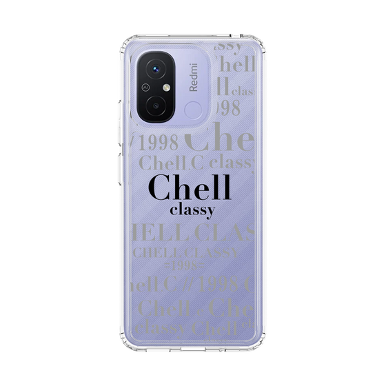 スリムプロテクションケース［ Chell classy - Logotype ］