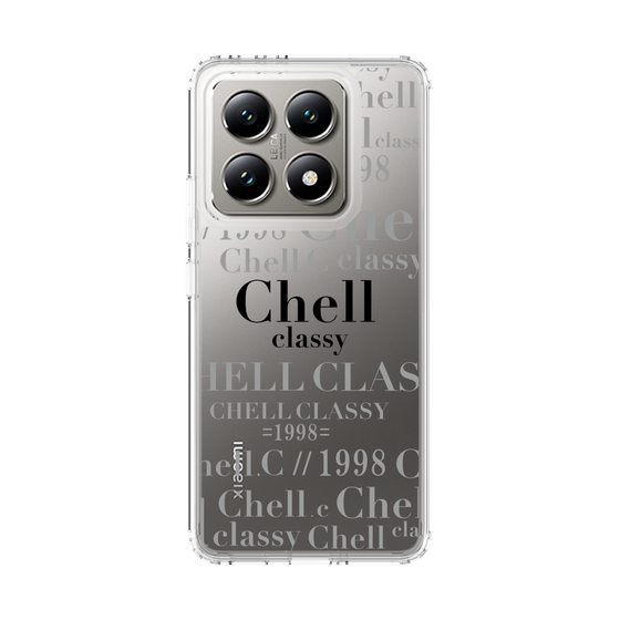 スリムプロテクションケース［ Chell classy - Logotype ］