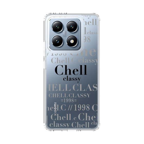 スリムプロテクションケース［ Chell classy - Logotype ］