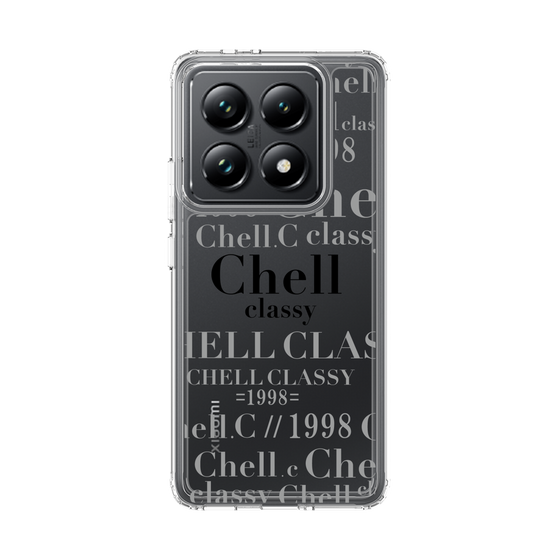 スリムプロテクションケース［ Chell classy - Logotype ］