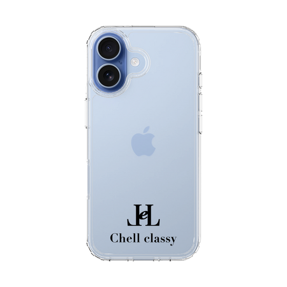 スリムプロテクションケース［ Chell classy - Simple Logo ］