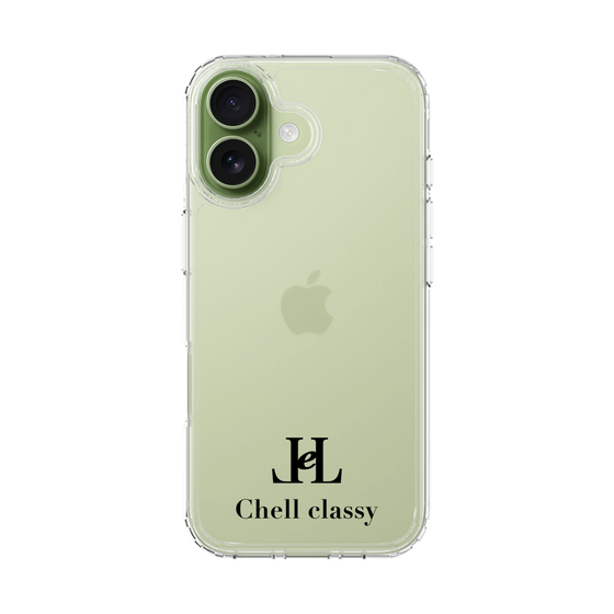 スリムプロテクションケース［ Chell classy - Simple Logo ］