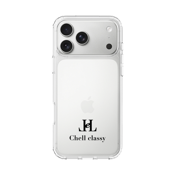 スリムプロテクションケース［ Chell classy - Simple Logo ］