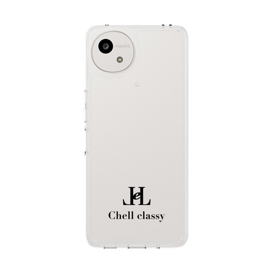 スリムプロテクションケース［ Chell classy - Simple Logo ］