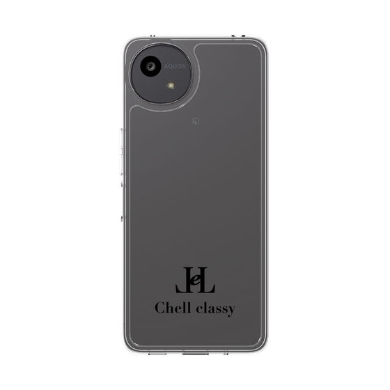 スリムプロテクションケース［ Chell classy - Simple Logo ］