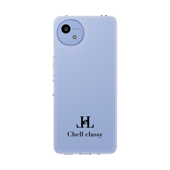 スリムプロテクションケース［ Chell classy - Simple Logo ］