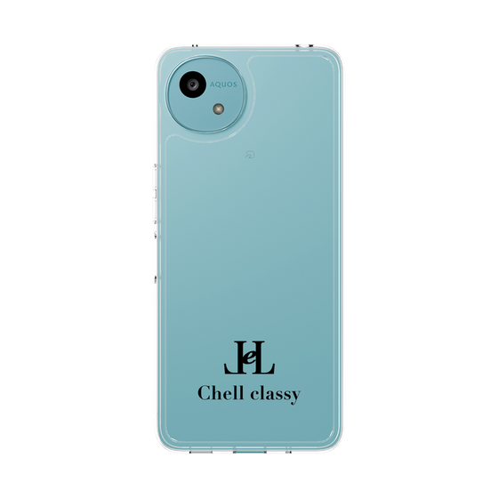 スリムプロテクションケース［ Chell classy - Simple Logo ］