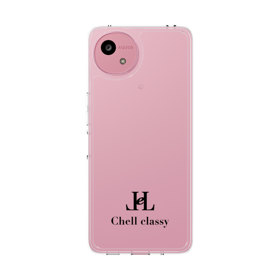 スリムプロテクションケース［ Chell classy - Simple Logo ］