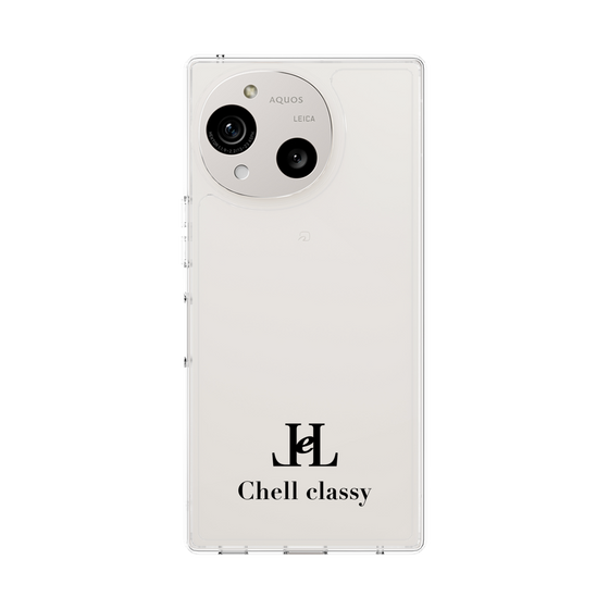 スリムプロテクションケース［ Chell classy - Simple Logo ］