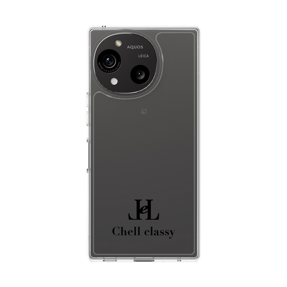 スリムプロテクションケース［ Chell classy - Simple Logo ］