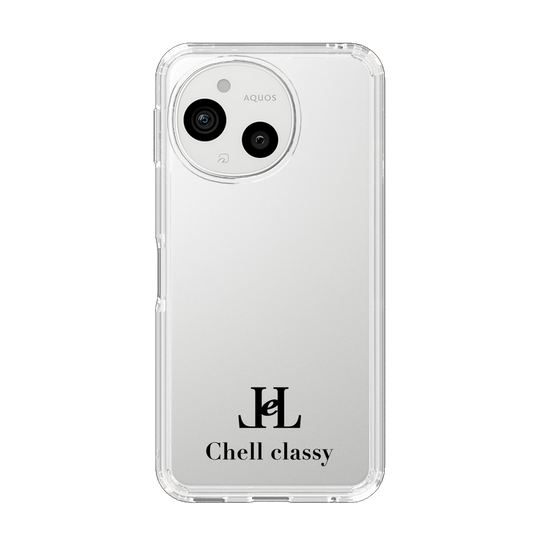 スリムプロテクションケース［ Chell classy - Simple Logo ］