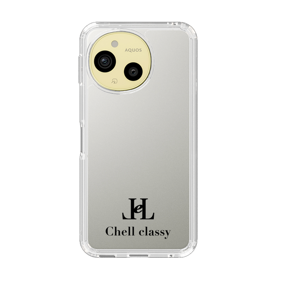 スリムプロテクションケース［ Chell classy - Simple Logo ］