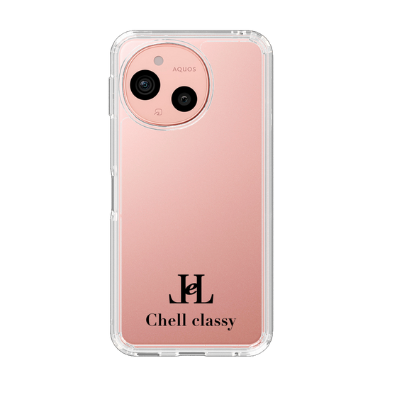 スリムプロテクションケース［ Chell classy - Simple Logo ］