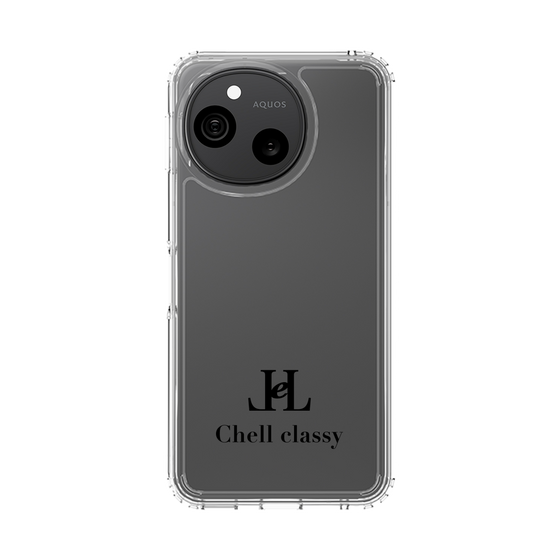 スリムプロテクションケース［ Chell classy - Simple Logo ］
