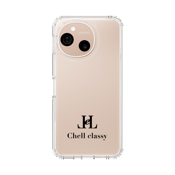 スリムプロテクションケース［ Chell classy - Simple Logo ］