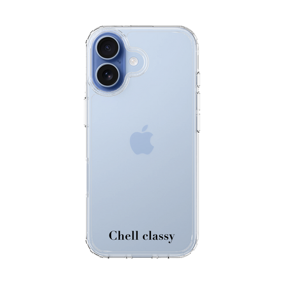 スリムプロテクションケース［ Chell classy - Simple Logotype ］