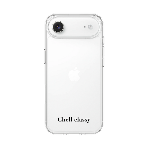 スリムプロテクションケース［ Chell classy - Simple Logotype ］