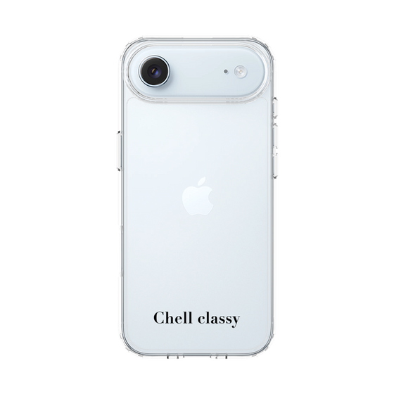 スリムプロテクションケース［ Chell classy - Simple Logotype ］