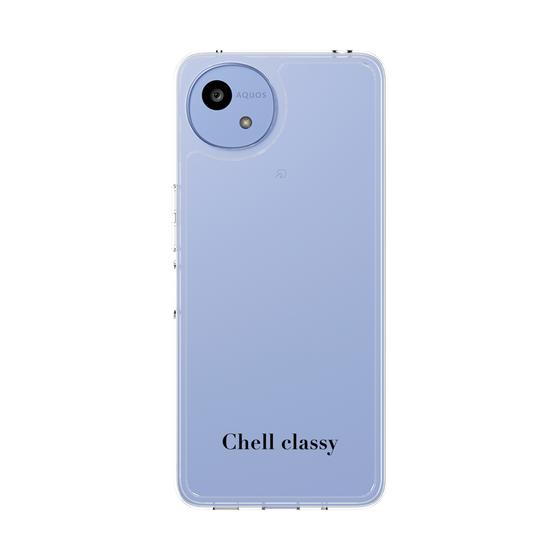 スリムプロテクションケース［ Chell classy - Simple Logotype ］