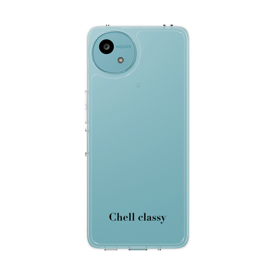 スリムプロテクションケース［ Chell classy - Simple Logotype ］