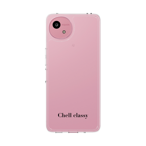 スリムプロテクションケース［ Chell classy - Simple Logotype ］