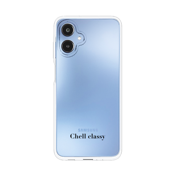 スリムプロテクションケース［ Chell classy - Simple Logotype ］