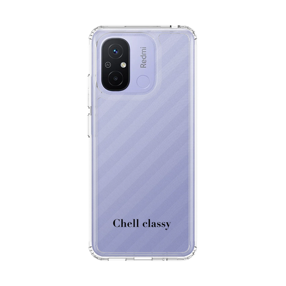 スリムプロテクションケース［ Chell classy - Simple Logotype ］