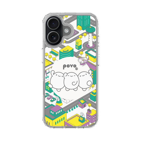 スリムプロテクションケース［ povo - まち ］