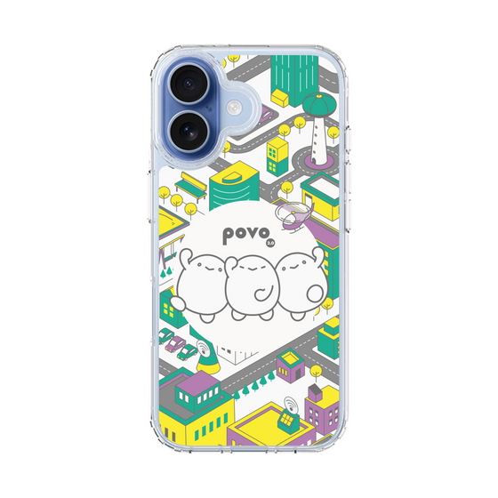 スリムプロテクションケース［ povo - まち ］